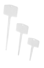 green basics etiq à planter s (set/5) blanc